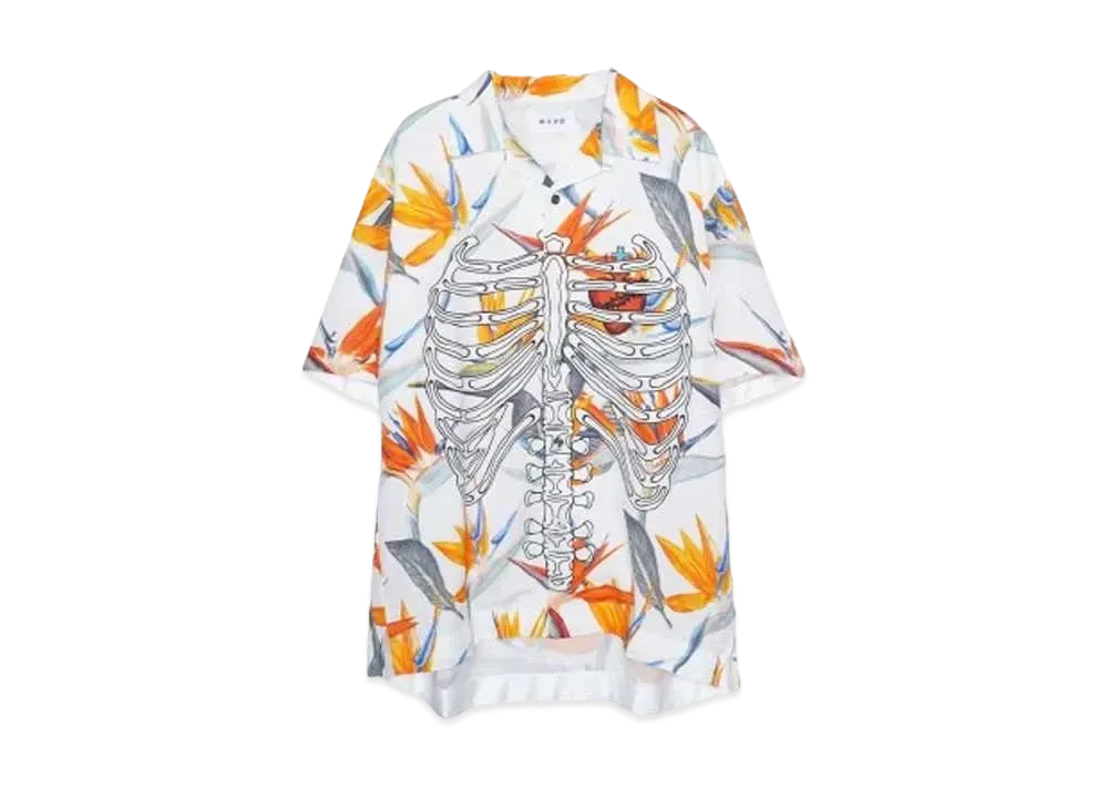 MAYO Bird of paradise bone shirts "WHITE"