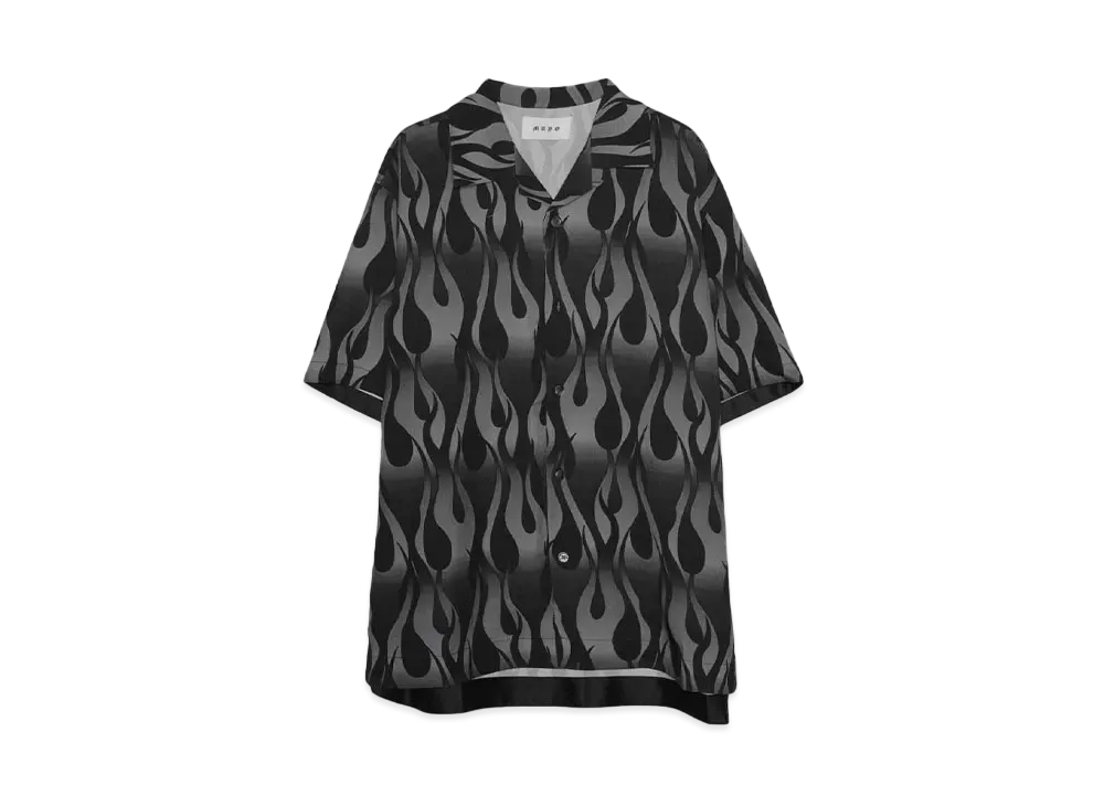 MAYO Fire flame shirts "BLACK"