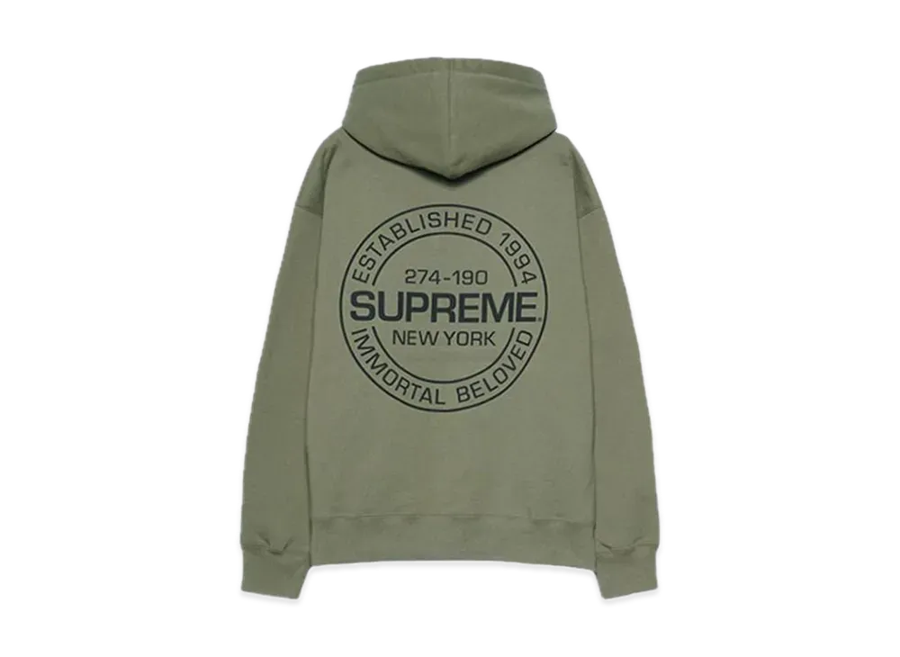 Supreme Immortal Hooded Sweatshirt "Light Olive"