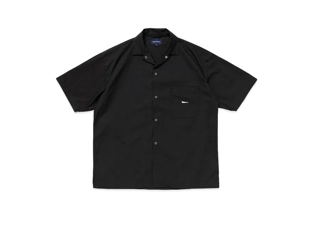DESCENDANT Sous Open Collar SS Shirt "Black"