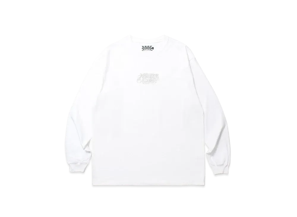 APHRODITEGANG Classic Logo L/S Tee White "Black-Silver"