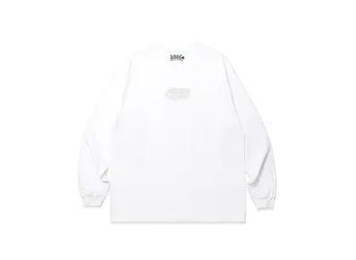 APHRODITEGANG Classic Logo L/S Tee White "Black-Silver"