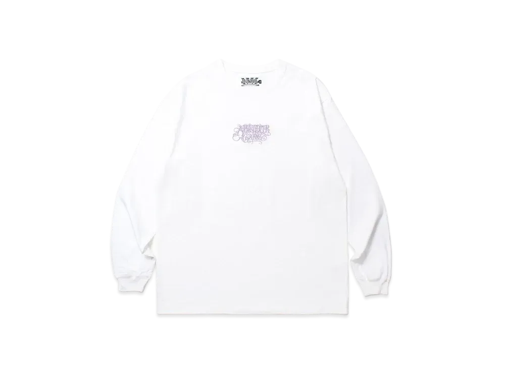 APHRODITEGANG Classic Logo L/S Tee White "Purple"
