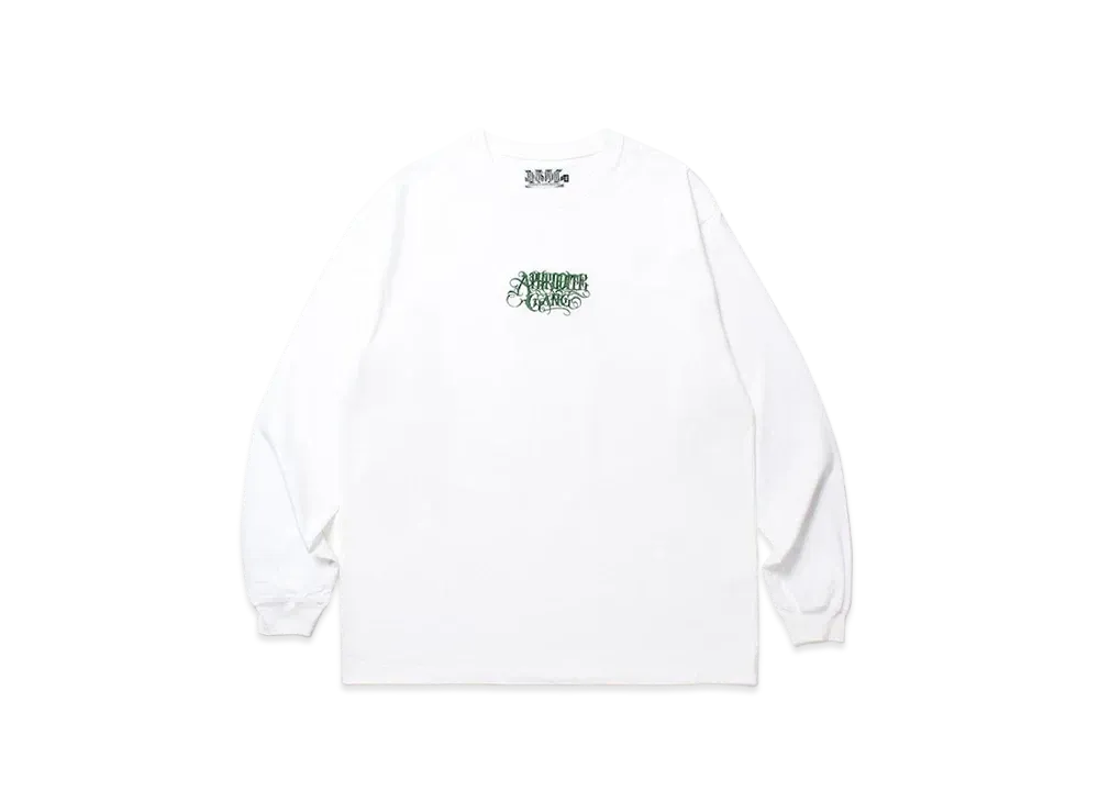 APHRODITEGANG Classic Logo L/S Tee White "Green"