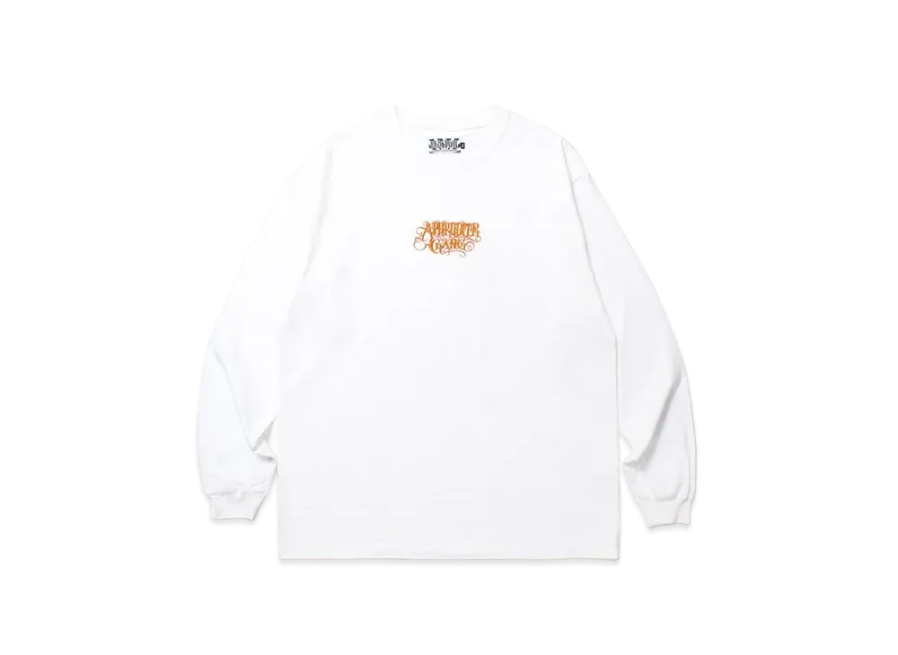 APHRODITEGANG Classic Logo L/S Tee White "Orange"