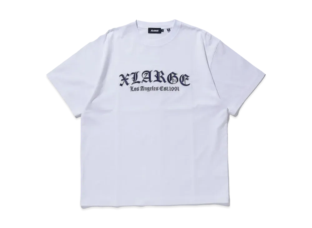 XLARGE OLD ENGLISH LOGO S/S TEE "WHITE"
