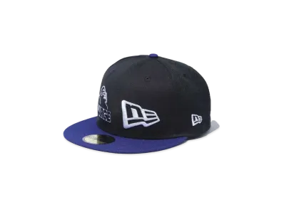 XLARGE XLARGE x NEWERA 2TONE MIX LOGO CAP 59FIFTY "BLACK"