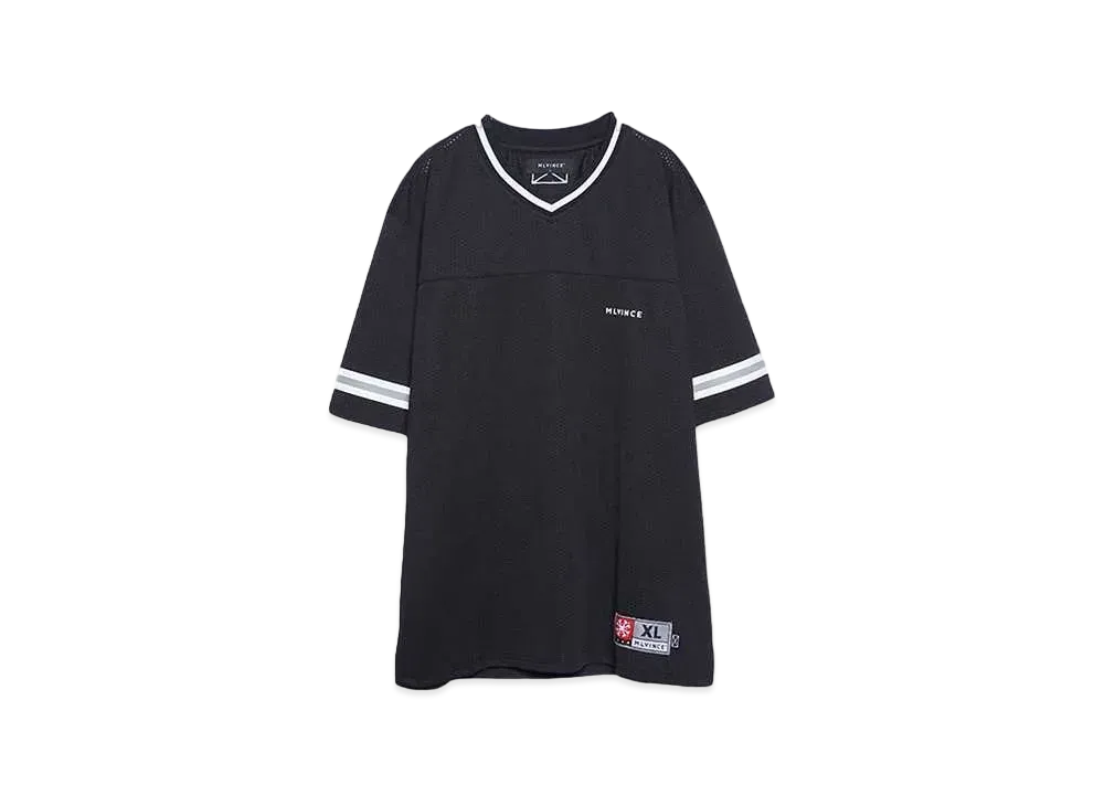 MLVINCE S/S FOOTBALL SHIRT "BLACK"