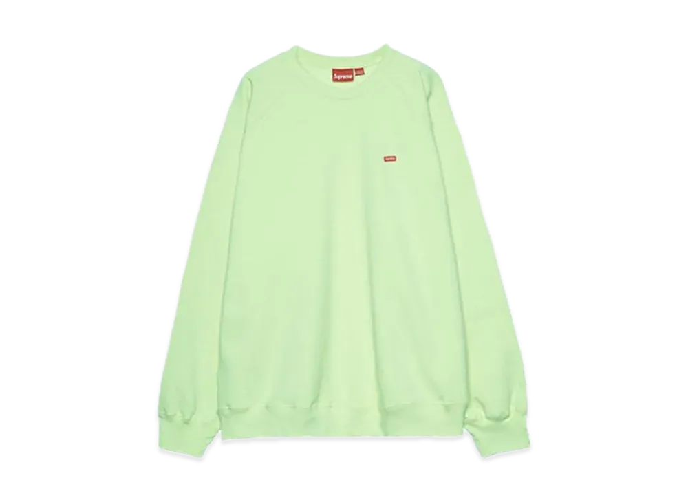 Supreme Small Box Raglan Crewneck "Pale Lime"