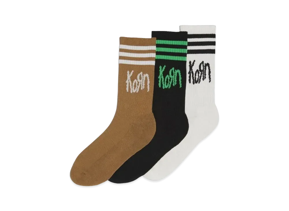 adidas x Korn Socks "Off White/Black/Brown Dessert"