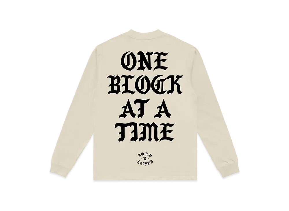 Born x Raised L/S Tee "Light Beige"