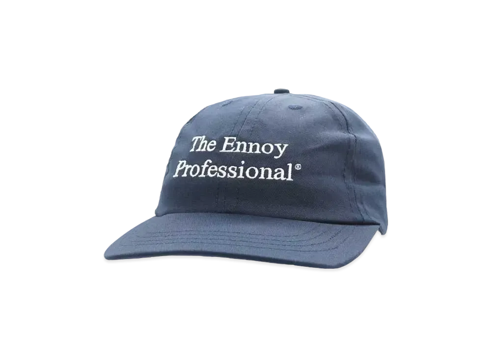 エンノイ コットン キャップ (The Ennoy Professional ロゴ) "ネイビー" (24SS)