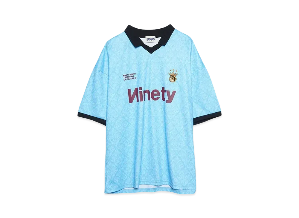 9090 Classic Patterned S/S Game Shirt "Light Bue"