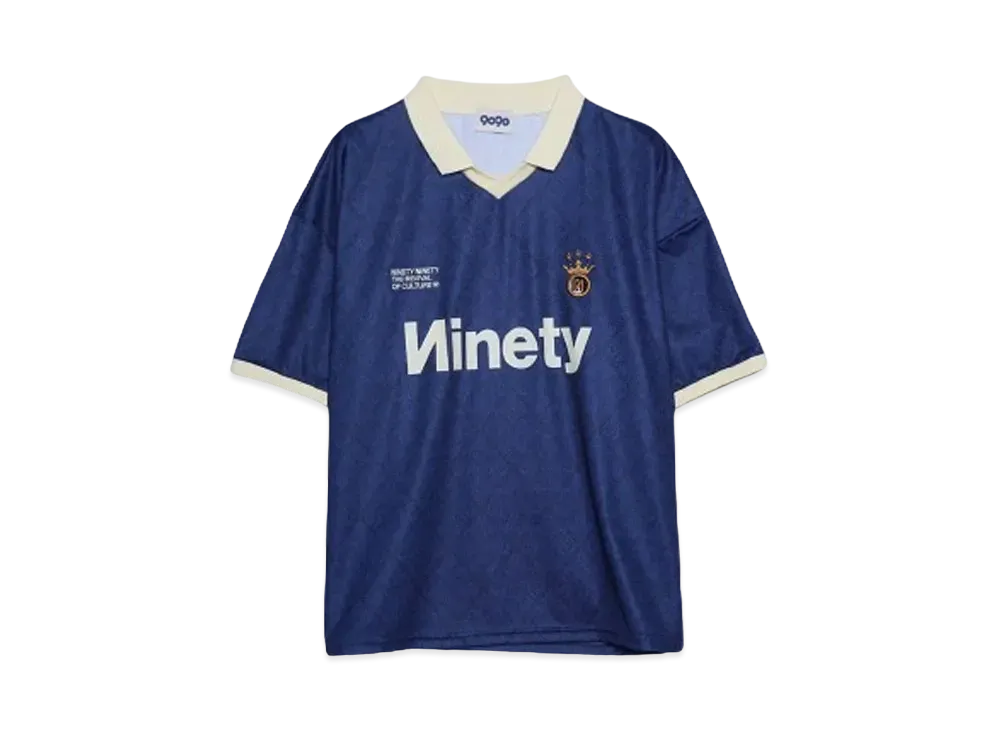 9090 Classic Patterned S/S Game Shirt "Navy"