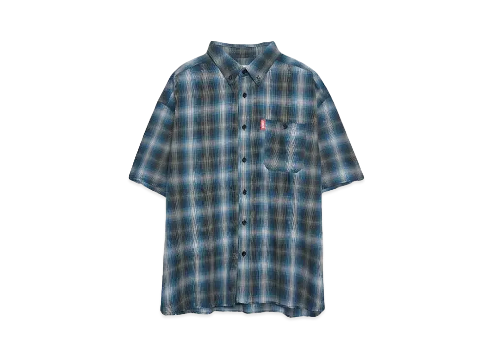 9090 Damage Original Ombre S/S Shirt "Blue"