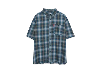 9090 Damage Original Ombre S/S Shirt "Blue"