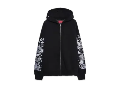 Supreme AOI Zip Up Hooded Sweatshirt "Black"