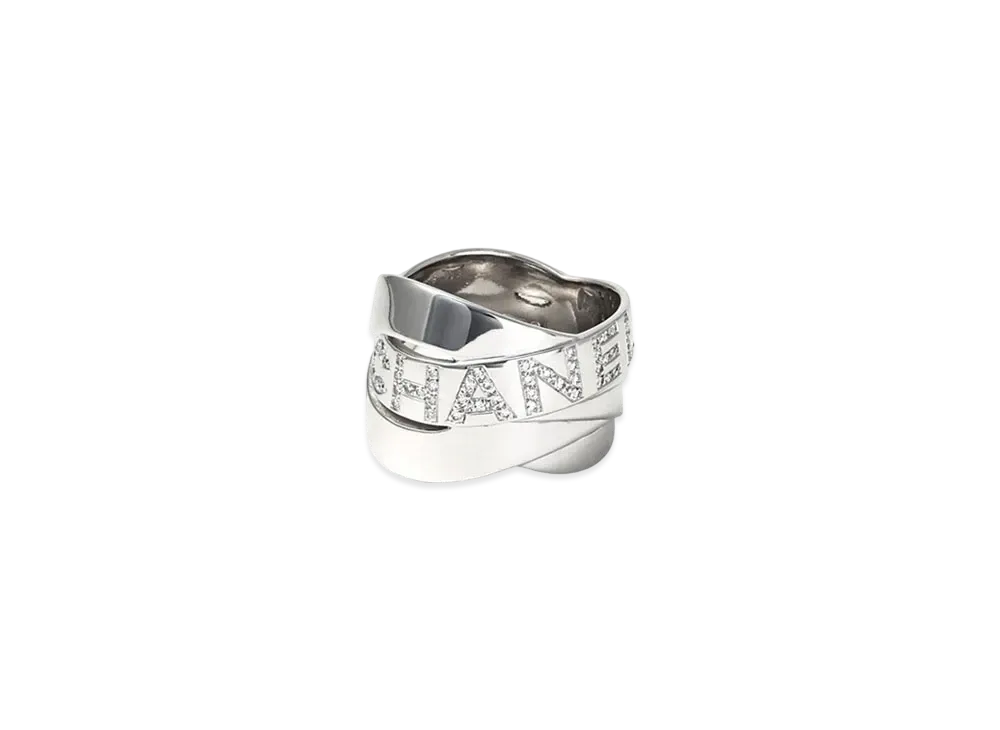 CHANEL Boldic Diamond Ring 18K "White Gold"