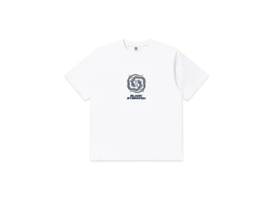 BlackEyePatch Reflective Dragon Swirl Logo Tee "White"