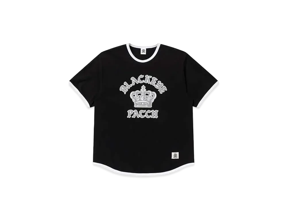 BlackEyePatch Crown Logo Ribbed Tee "Black"