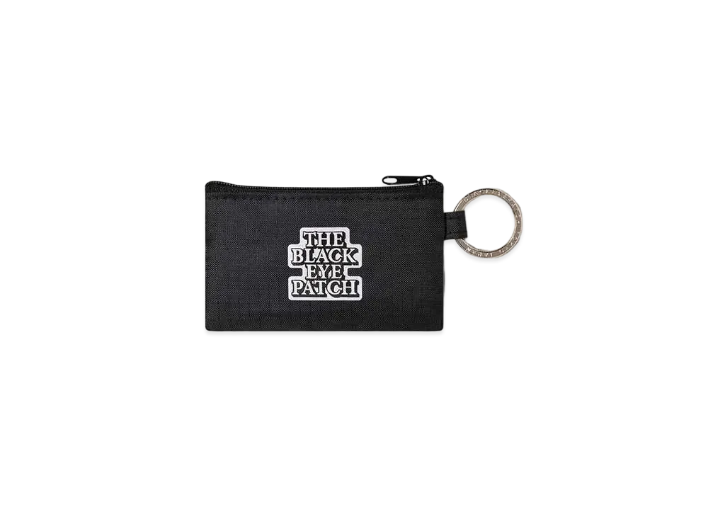 BlackEyePatch OG Label Nylon Keyring Pouch "Black"