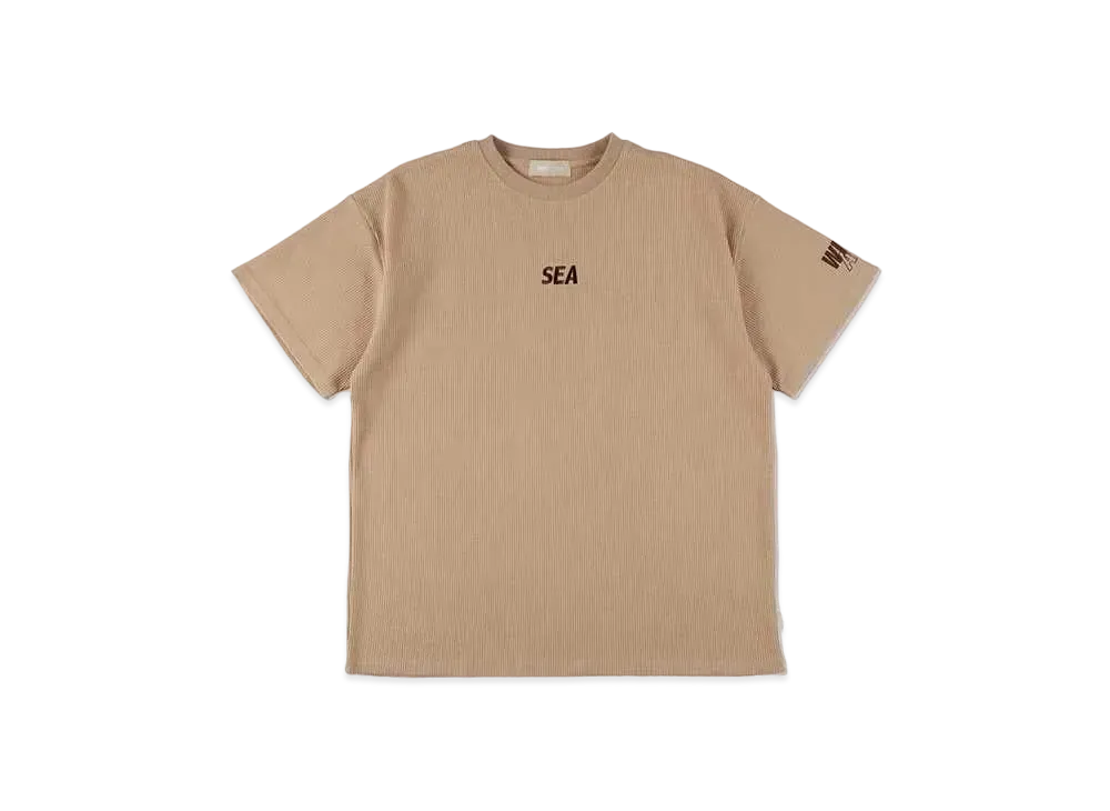 WIND AND SEA ES Waffle S/S Top "Sand"