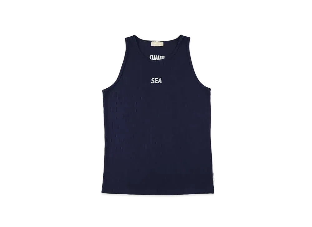 WIND AND SEA ES Waffle Tank Top "Navy"