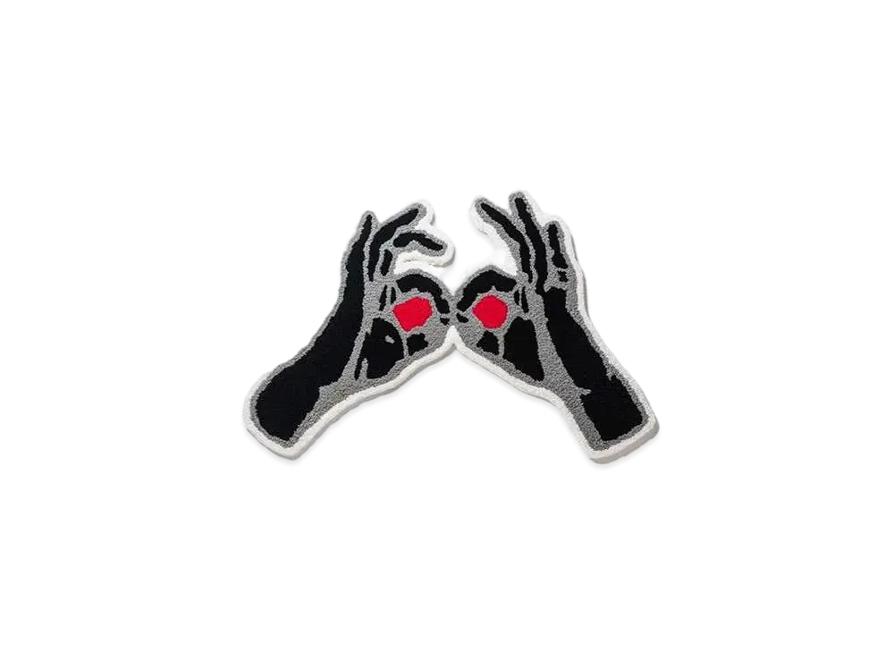 TIGHTBOOTH Hand Sign Rug "Black"