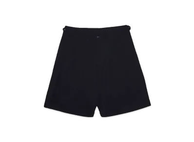 TAUPE SUMMER TWEED 3-TUCK SHORTS "BLACK"