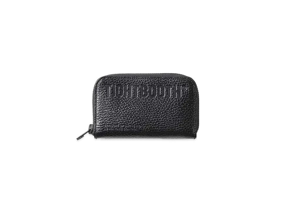 TIGHTBOOTH Leather Zip Around Wallet "Black"