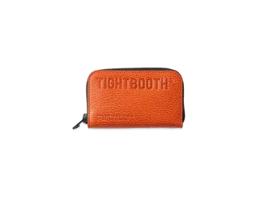 TIGHTBOOTH Leather Zip Around Wallet "Orange"