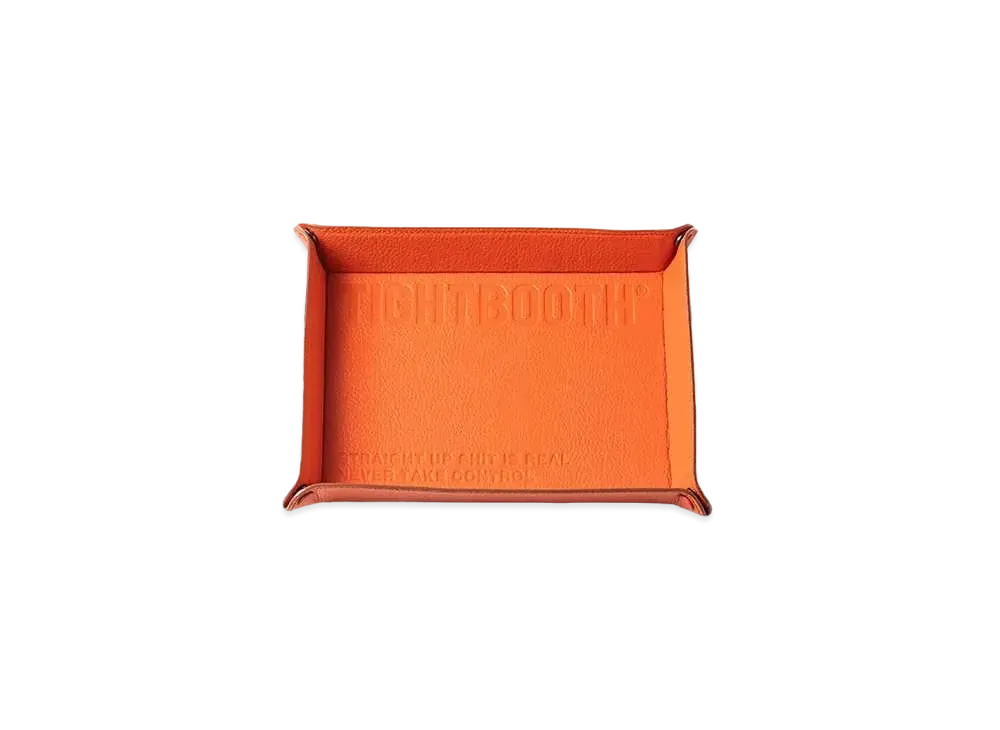 TIGHTBOOTH Leather Tray "Orange"
