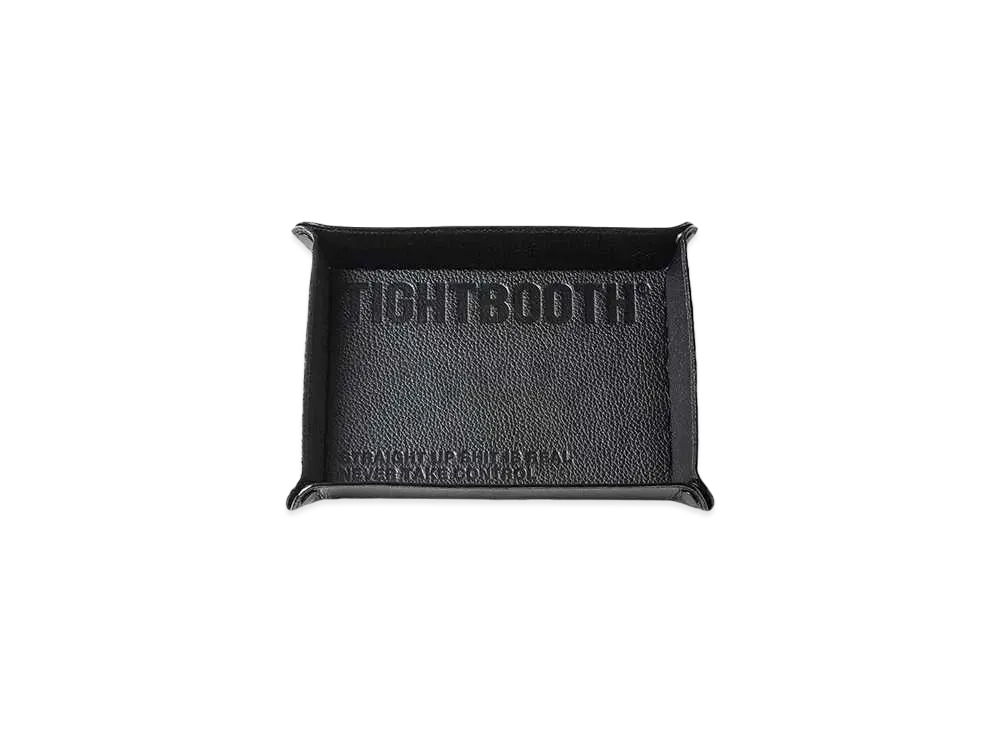 TIGHTBOOTH Leather Tray "Black"
