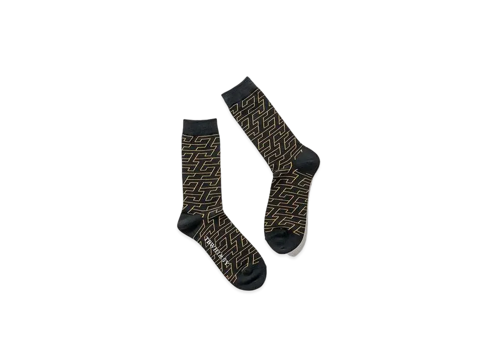 TIGHTBOOTH T Jacquard Socks "Black"