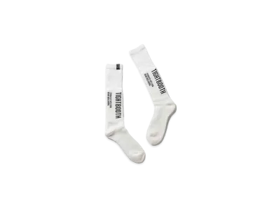 TIGHTBOOTH Label Logo High Socks "White"