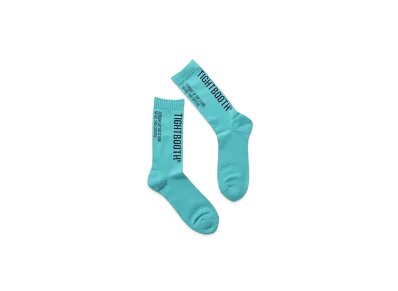 TIGHTBOOTH Label Logo Socks "Turquoise"