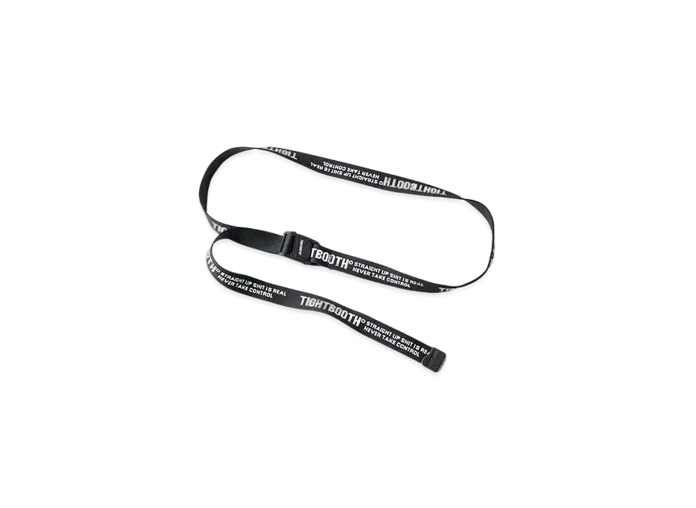 TIGHTBOOTH Jacquard Logo Belt "Black"