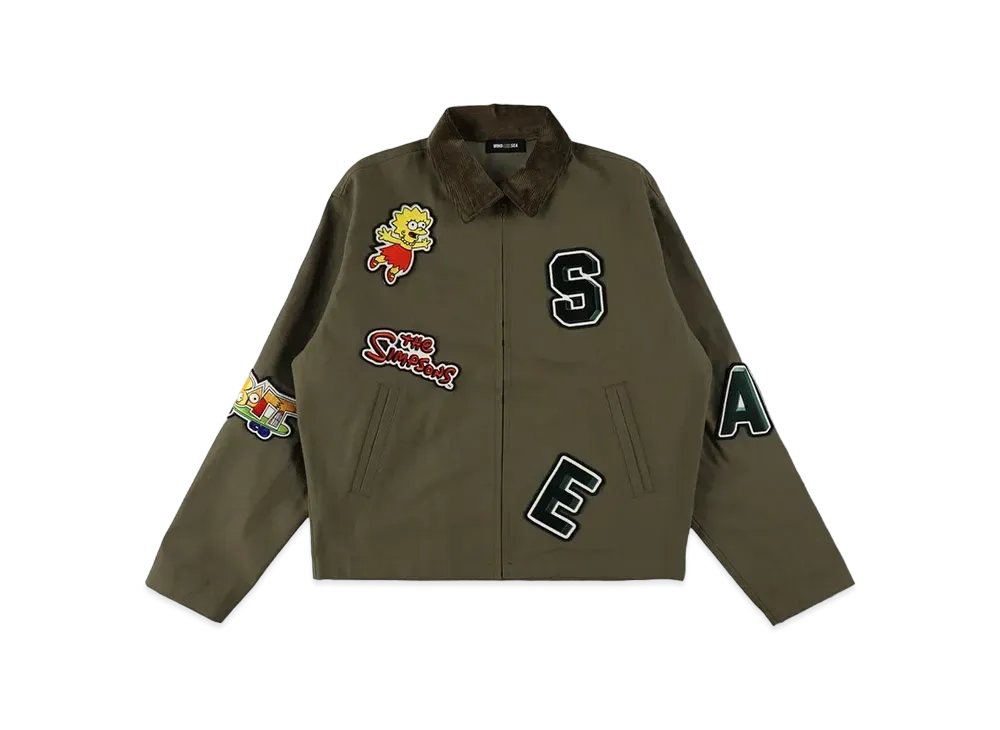 WIND AND SEA THE SIMPSONS / WDS Duck Jacket "Olive"