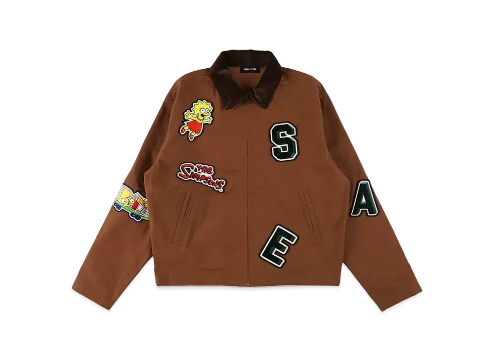 WIND AND SEA THE SIMPSONS / WDS Duck Jacket "Brown"