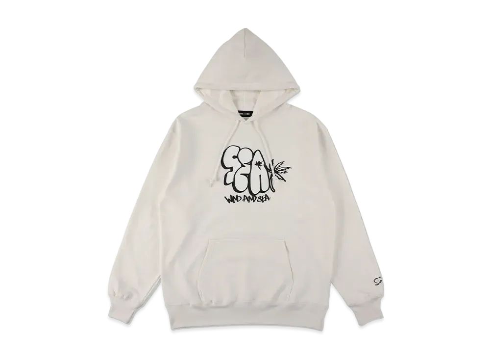 WIND AND SEA THE SIMPSONS / WDS Graffiti Logo Hoodie "Off White"