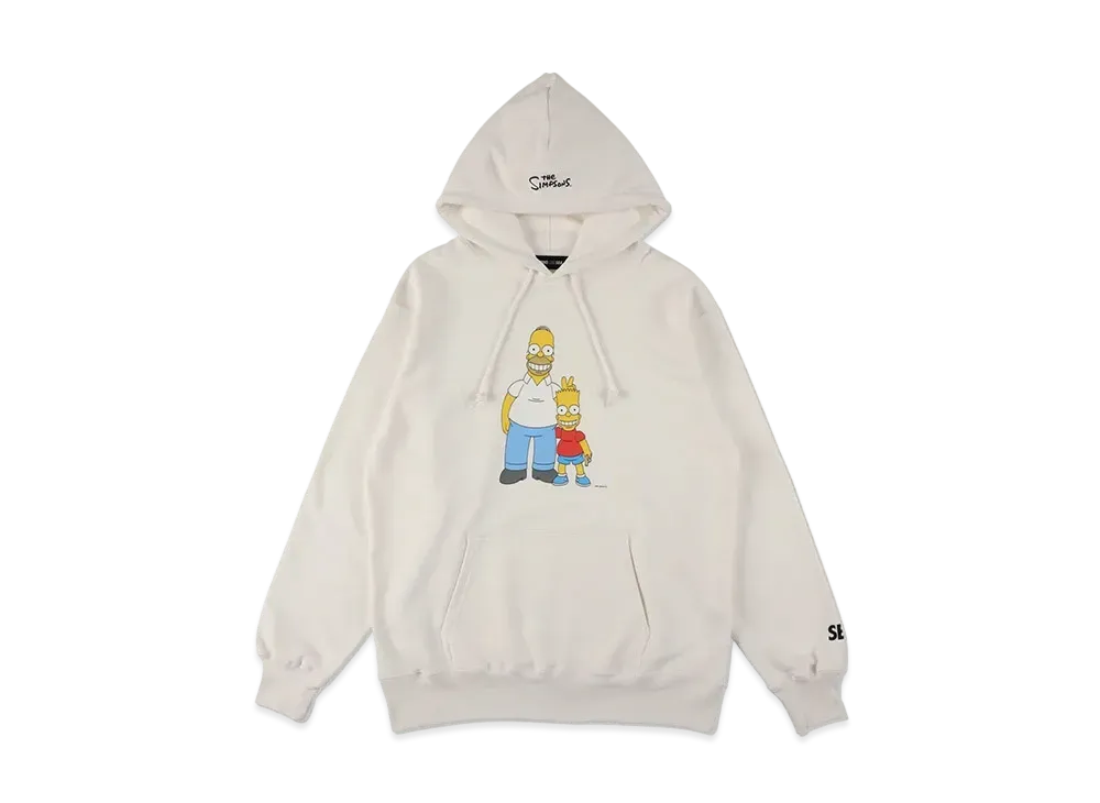 WIND AND SEA THE SIMPSONS / WDS Bart & Homer Hoodie "Off White"