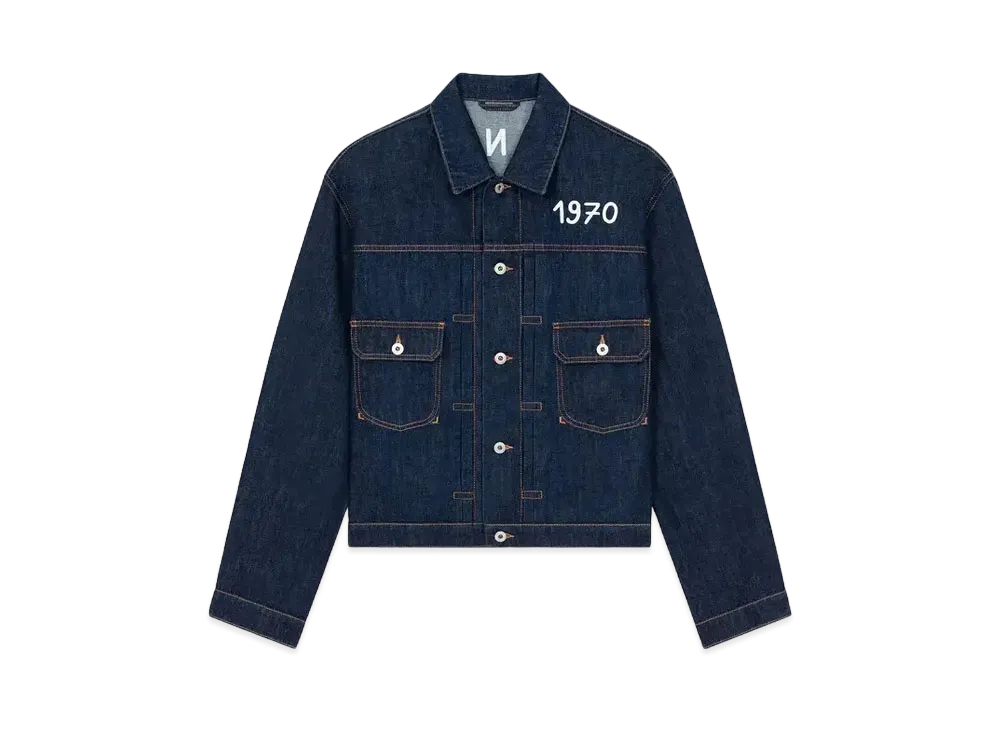 KENZO 'YEAR OF THE DRAGON' Embroidery Denim Trucker Jacket "Rinse Blue Denim"