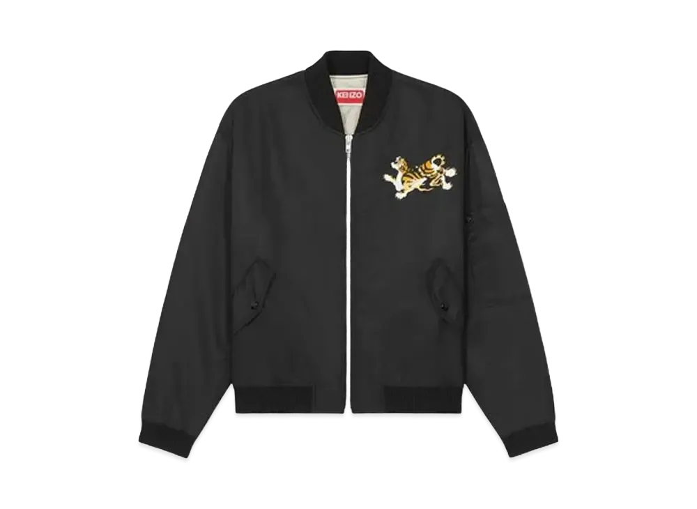 KENZO 'YEAR OF THE DRAGON' Embroidery Bomber Jacket "Black"