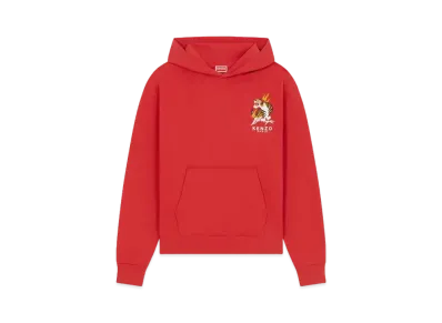 KENZO 'YEAR OF THE DRAGON' Classic Embroidery Hoodie "Cherry"