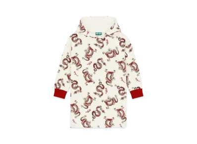KENZO 'YEAR OF THE DRAGON' Hoodie Dress "Cream"