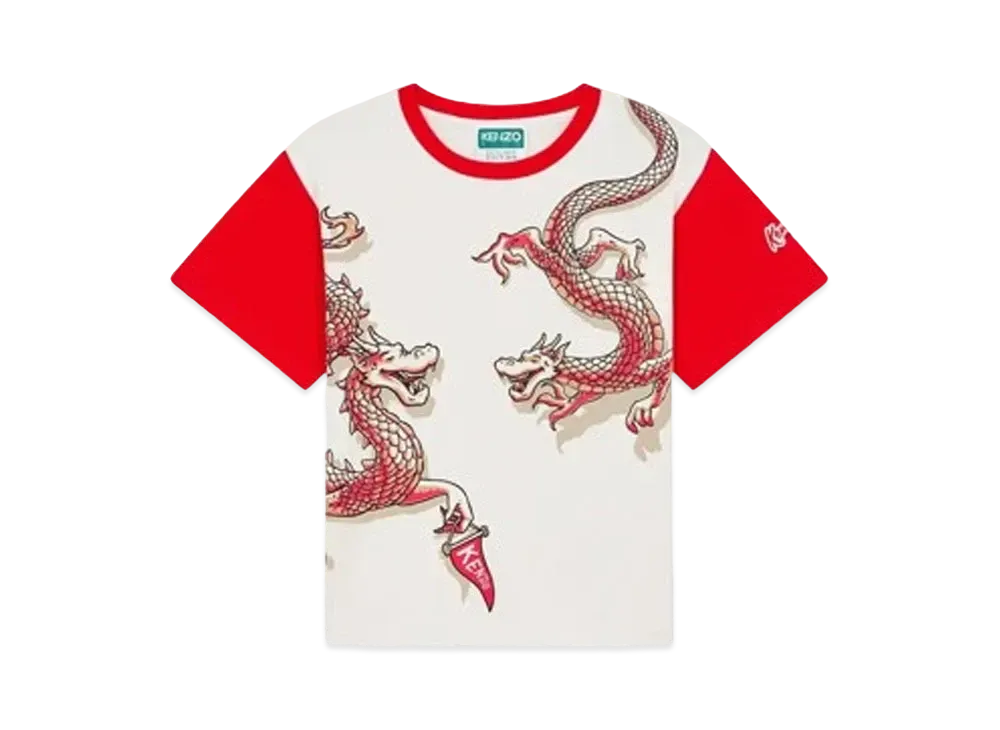 KENZO 'YEAR OF THE DRAGON' Print T-shirt "Cream"