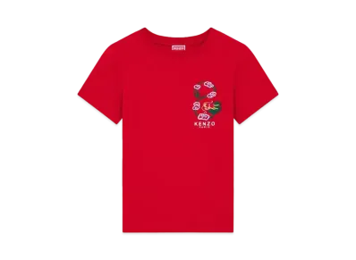 KENZO 'YEAR OF THE DRAGON' Embroidery Classic T-Shirt "Cherry"