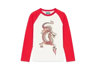 KENZO 'YEAR OF THE DRAGON' Cotton T-shirt "Cream"