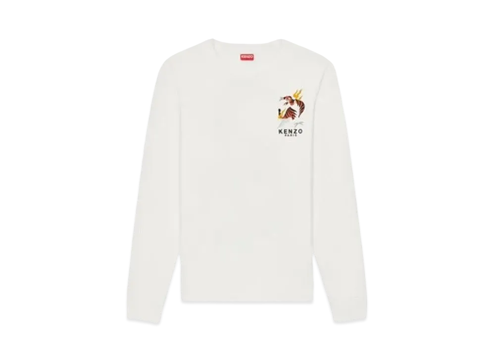 KENZO 'YEAR OF THE DRAGON' Classic Long Sleeve T-shirt "Off White"