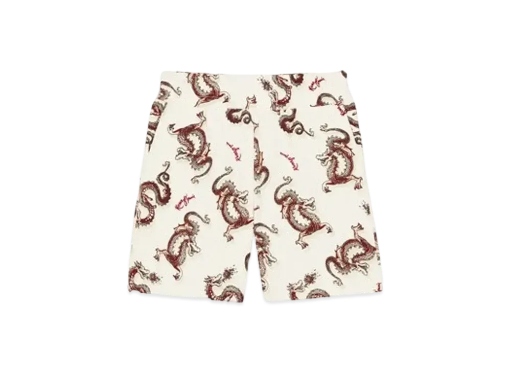KENZO 'YEAR OF THE DRAGON' Print Shorts "Cream"